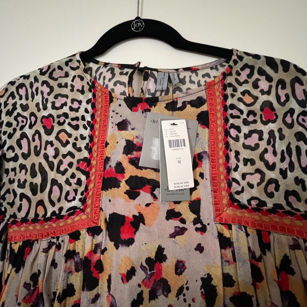 Never worn Anthropologie Animal Print Top